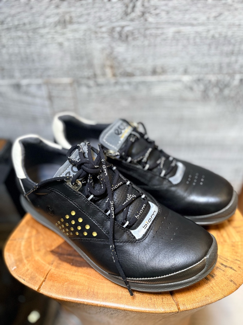 ECCO | Biom Hybrid 2 Hydromax Women's Leather Spikeless Golf Shoes - 39/8, Black